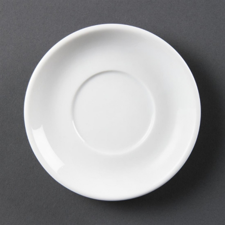 Olympia Whiteware Stacking Espresso Saucers 12 Pack