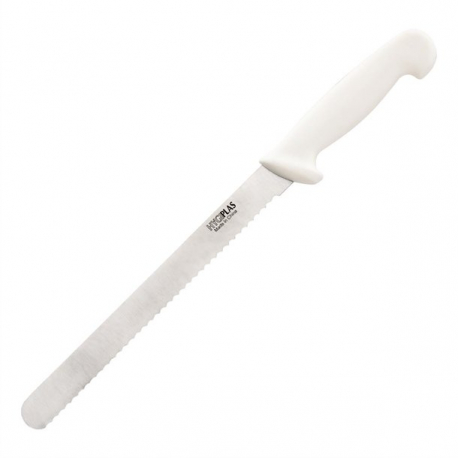 Hygiplas Serrated Slicer White 24-8cm