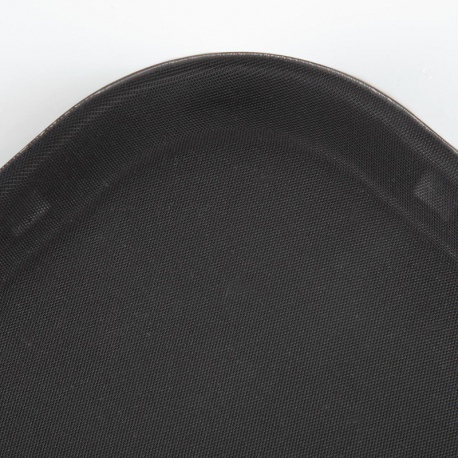 Olympia Kristallon Polypropylene Rectangular Non-Slip Tray Black 457mm