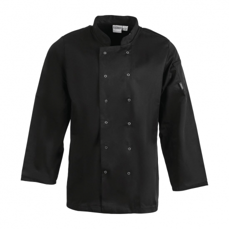 Whites Vegas Unisex Chef Jacket Long Sleeve Black -S