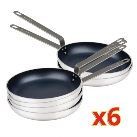 Bulk Buy Vogue Aluminium Non-Stick Frying Pan 20cm 6 Pack