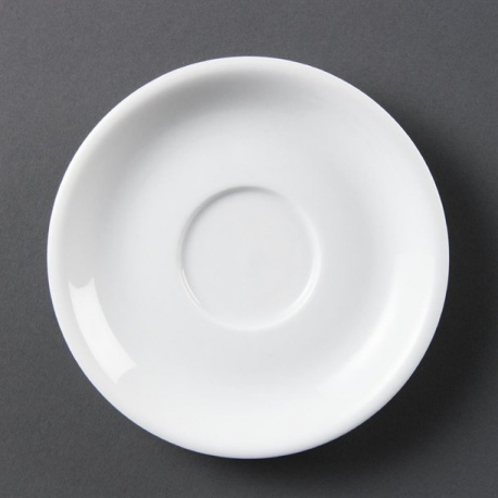 Olympia Whiteware Cappuccino Saucers 12 Pack