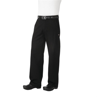 Chef Works Unisex Professional Series Chefs Trousers Black Herringbone S