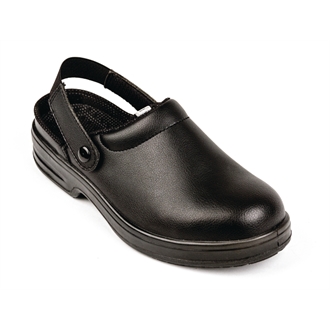 Lites Unisex Safety Clogs Black 42