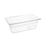 Vogue ABS Gastronorm Tray Clear GN 1-4 100mm