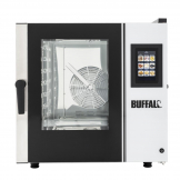 Buffalo Freestanding Smart Touchscreen Combi Oven 7 x GN 1-1 with Installation Kit and Extraction Hood