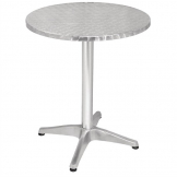 Bolero Round Bistro Table Stainless Steel 600mm