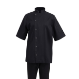 Southside Oakland Short Sleeve Chefs Jacket Black Size M