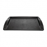 Kristallon Polypropylene Handled Fast Food Tray Black 420mm