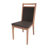 Bolero Bespoke Bia B Stacking Chair in Anthracite-Beech