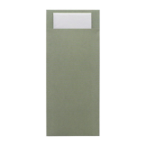 Europochette Classic Size Sage Green Cutlery Pouch with White 2ply Napkin 500 Pack