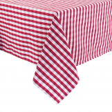 Mitre Comfort Gingham Tablecloth Red 1780 x 1780mm