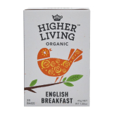 Higher Living English Breakfast Organic Teabags Pack of 80