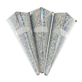 Swantex Silver Holographic Cone Party Poppers 50 Pack