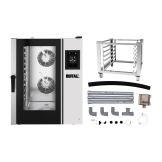Buffalo Smart Touchscreen Combi Oven 11 x GN 1-1 with Stand and Installation Kit