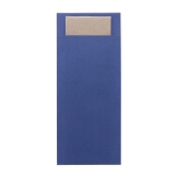 Europochette Classic Size Marine Blue Cutlery Pouch with Kraft 2ply Napkin 500 Pack