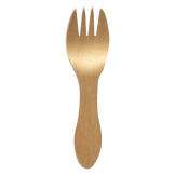eGreen Wooden Mini Fork Food Grade Birchwood 102mm 1000 Pack