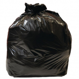 Jantex Large Medium Duty Black Bin Bags 80Ltr (Pack of 10)