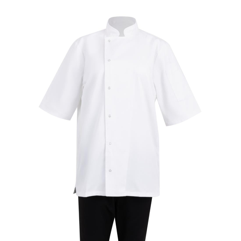 Southside Oakland Short Sleeve Chefs Jacket White Size M
